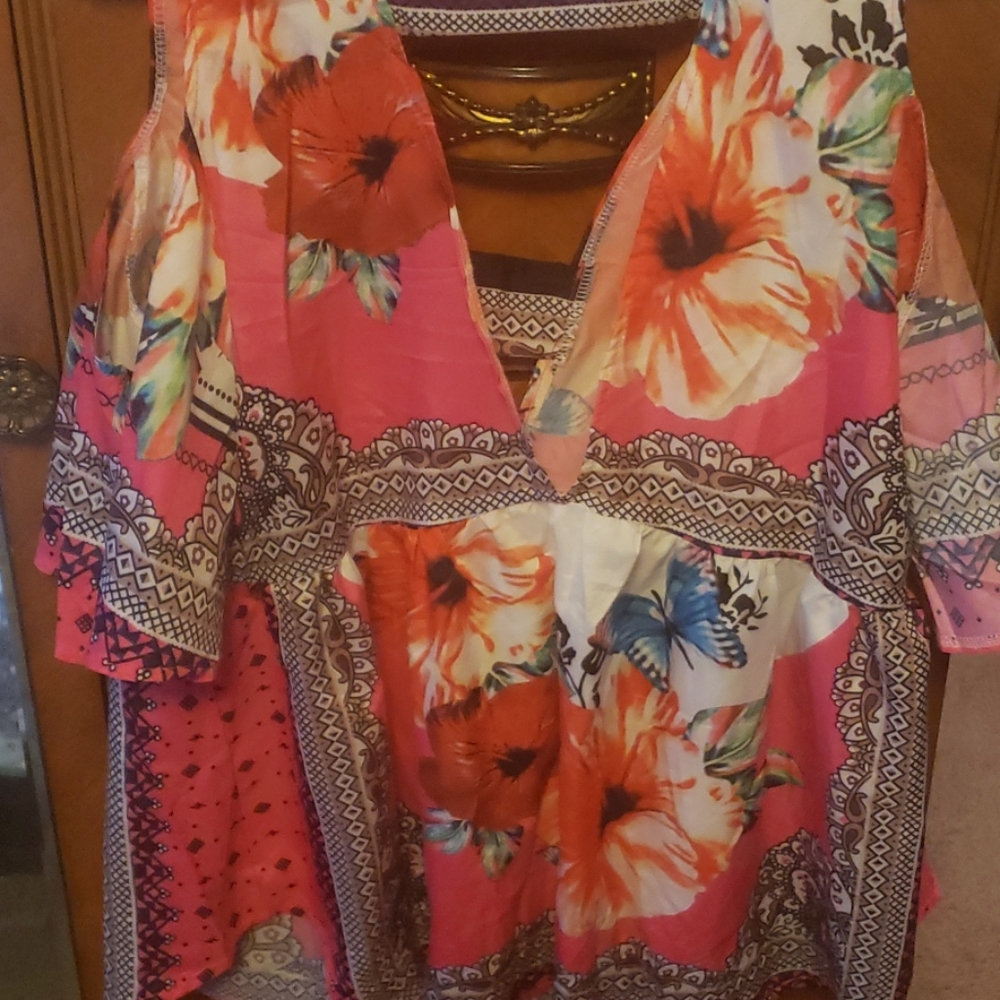 Pool wrap blouse - Picture 2 of 2